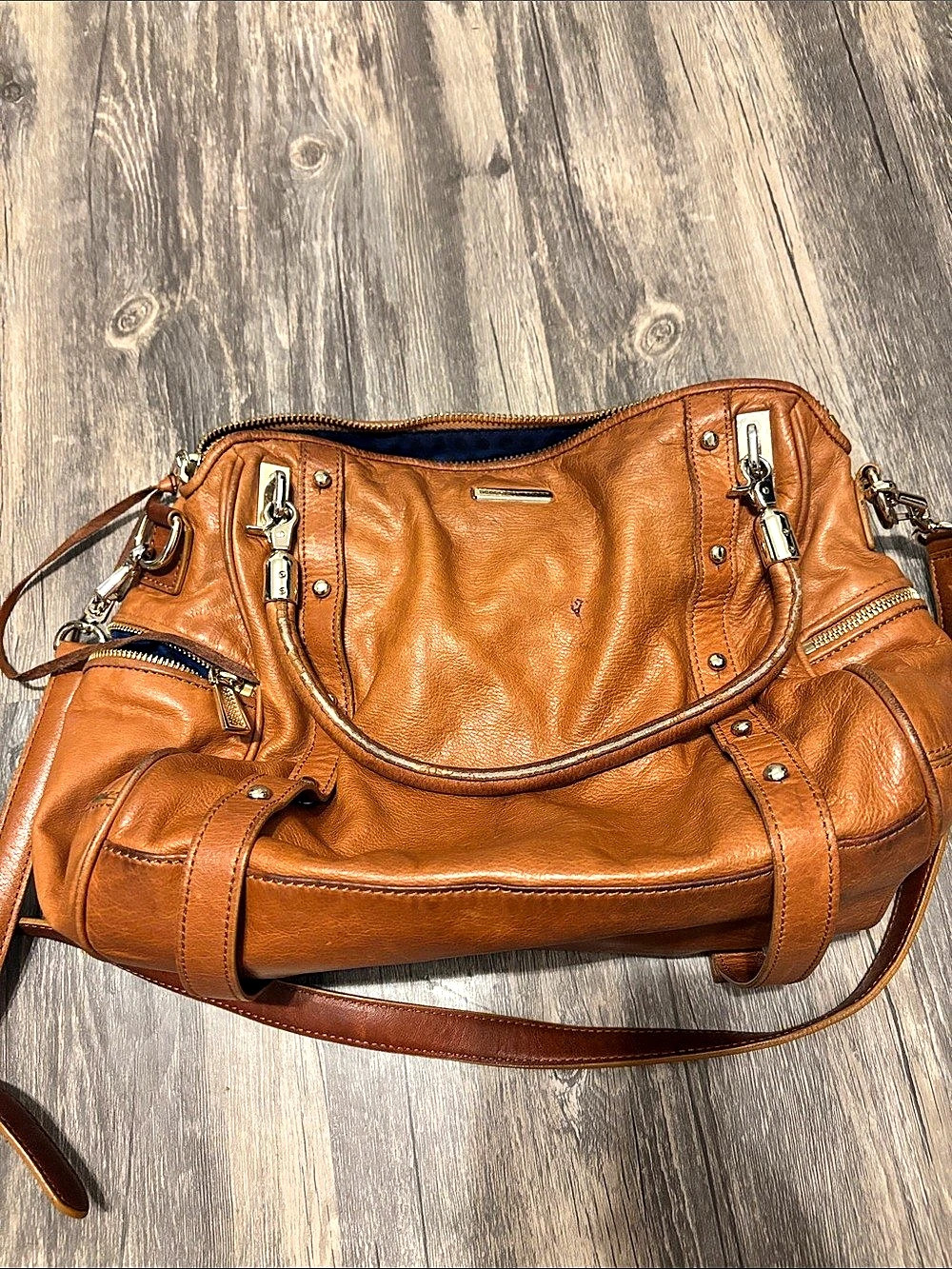 Rebecca Minkoff Leather Shoulder Bag in Brown